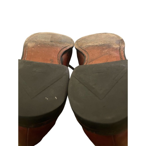 Allen Edmonds Size‎ 9.5C Byron 2034 Cap-Toe Oxford Chili Brown Shoes Great Cond - Picture 7 of 8